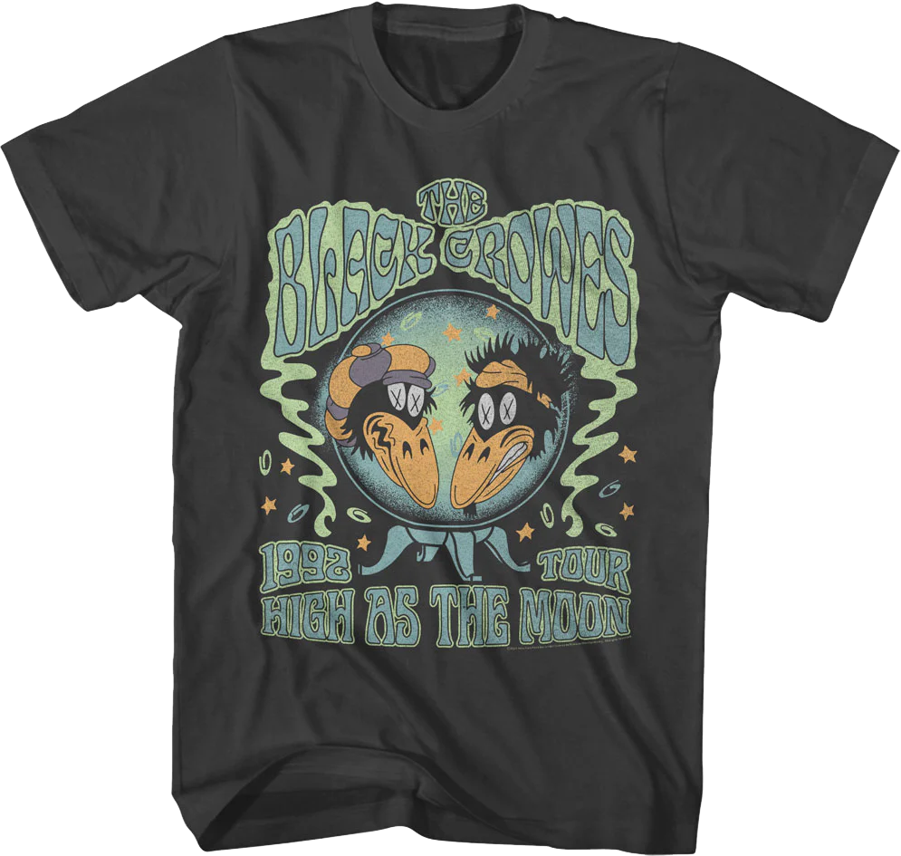 1992 High As The Moon Tour Black Crowes T-Shirt - Image 2