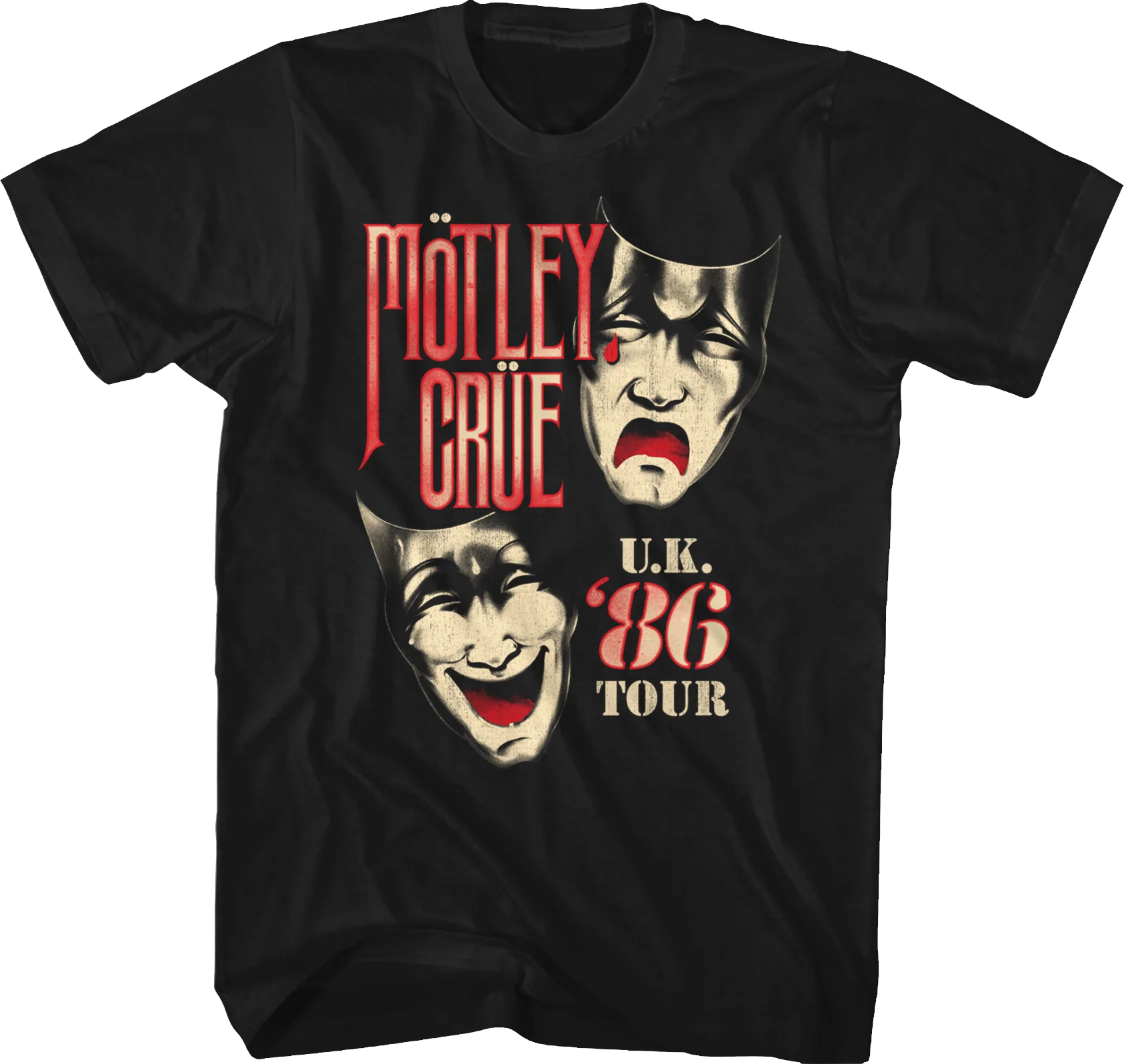 '86 UK Tour Motley Crue T-Shirt