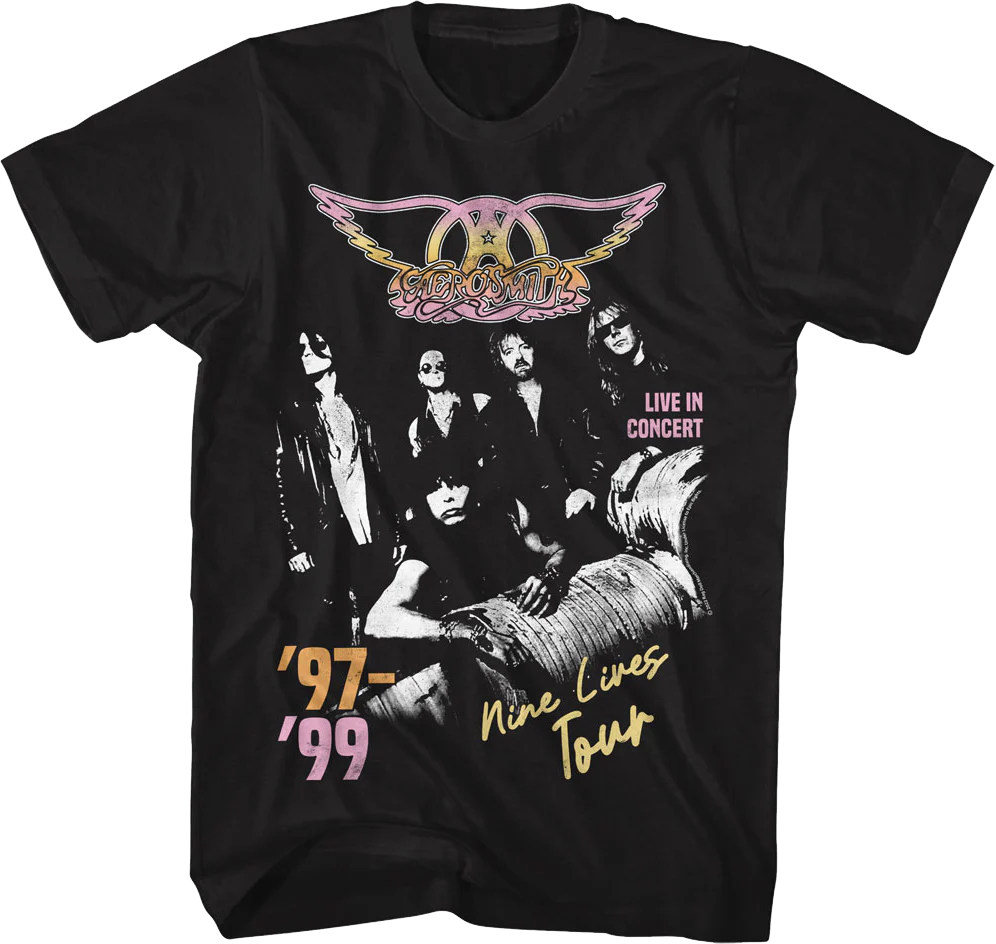 '97-'99 Nine Lives Tour Aerosmith T-Shirt