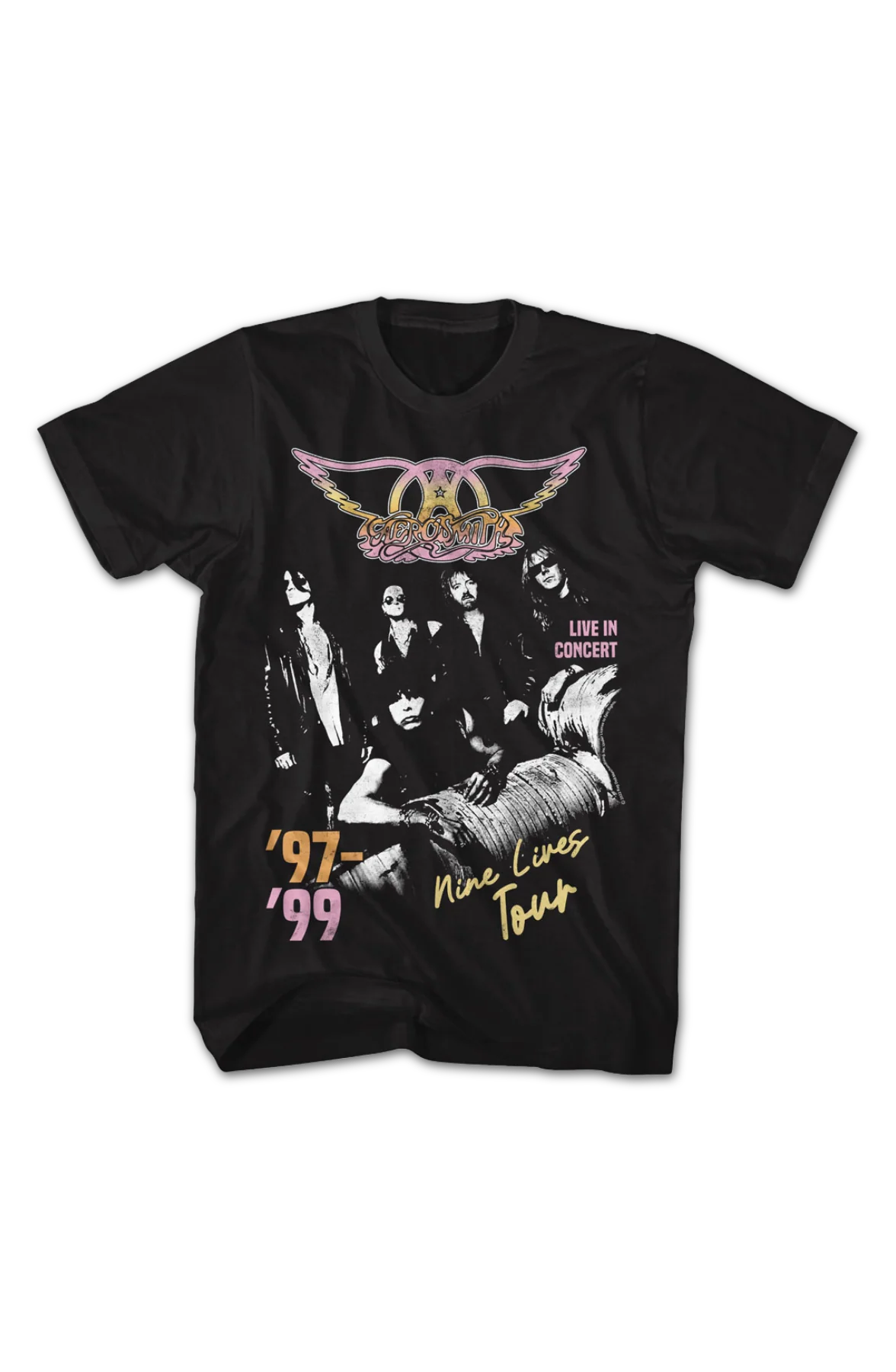 '97-'99 Nine Lives Tour Aerosmith T-Shirt - Image 2