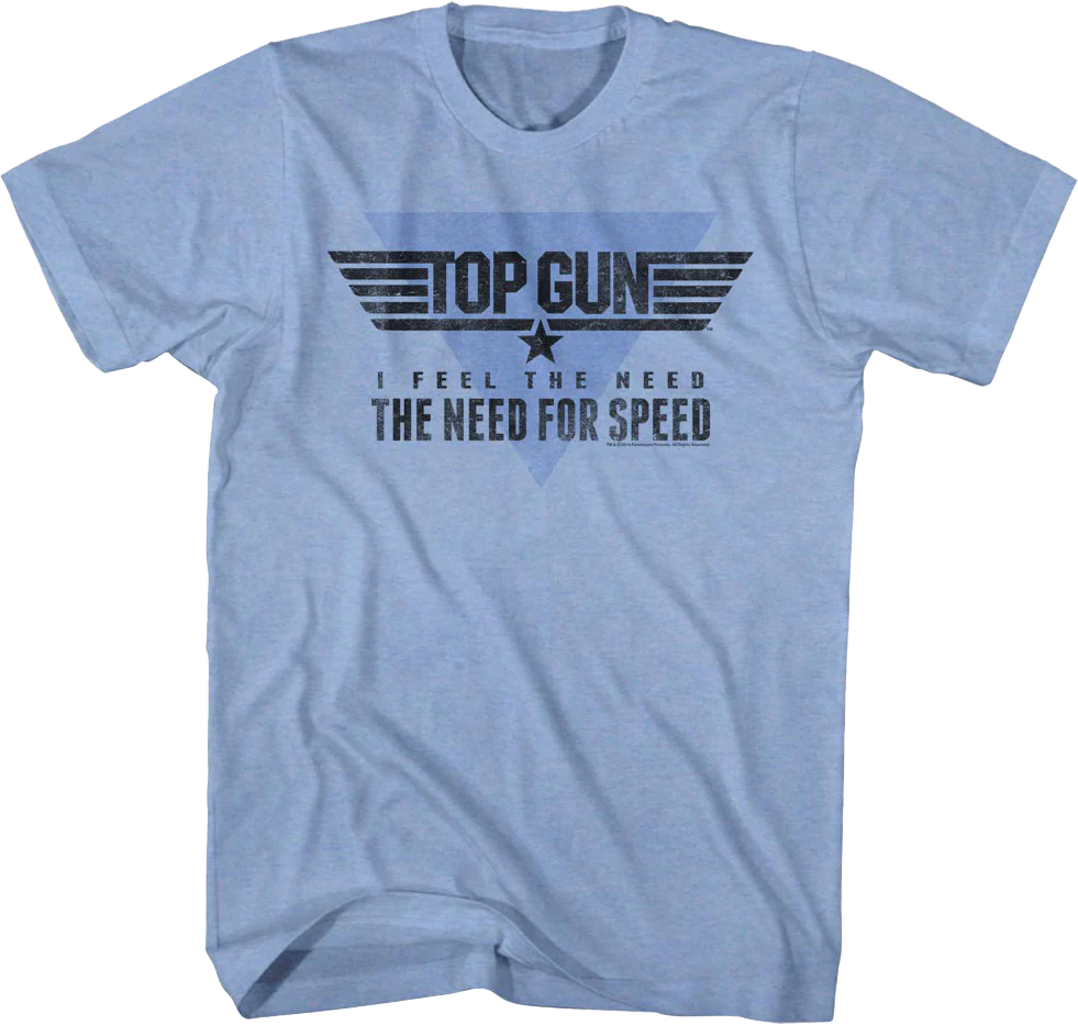 AC I Feel The Need The Need For Speed Top Gun T-Shirt