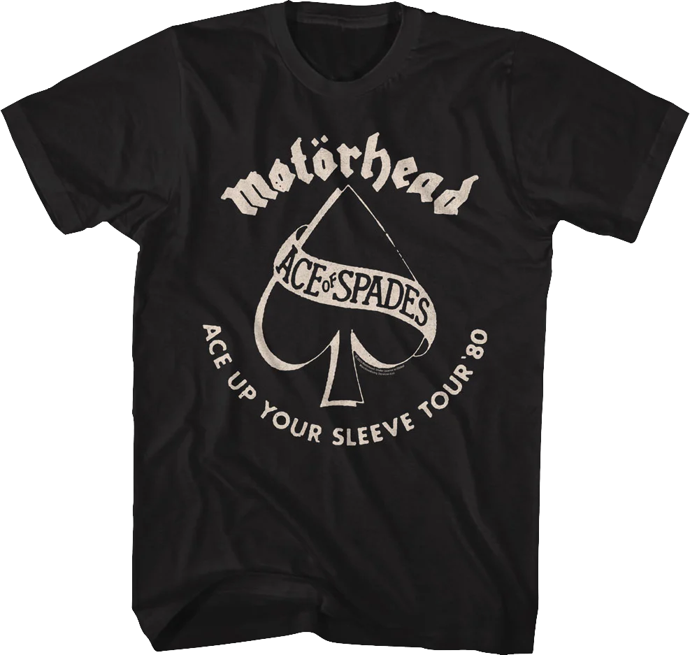 Ace Up Your Sleeve Tour '80 Motorhead T-Shirt