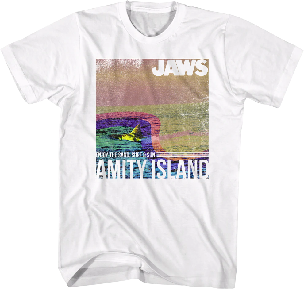 Amity Island Enjoy The Sand, Surf & Sun Jaws T-Shirt