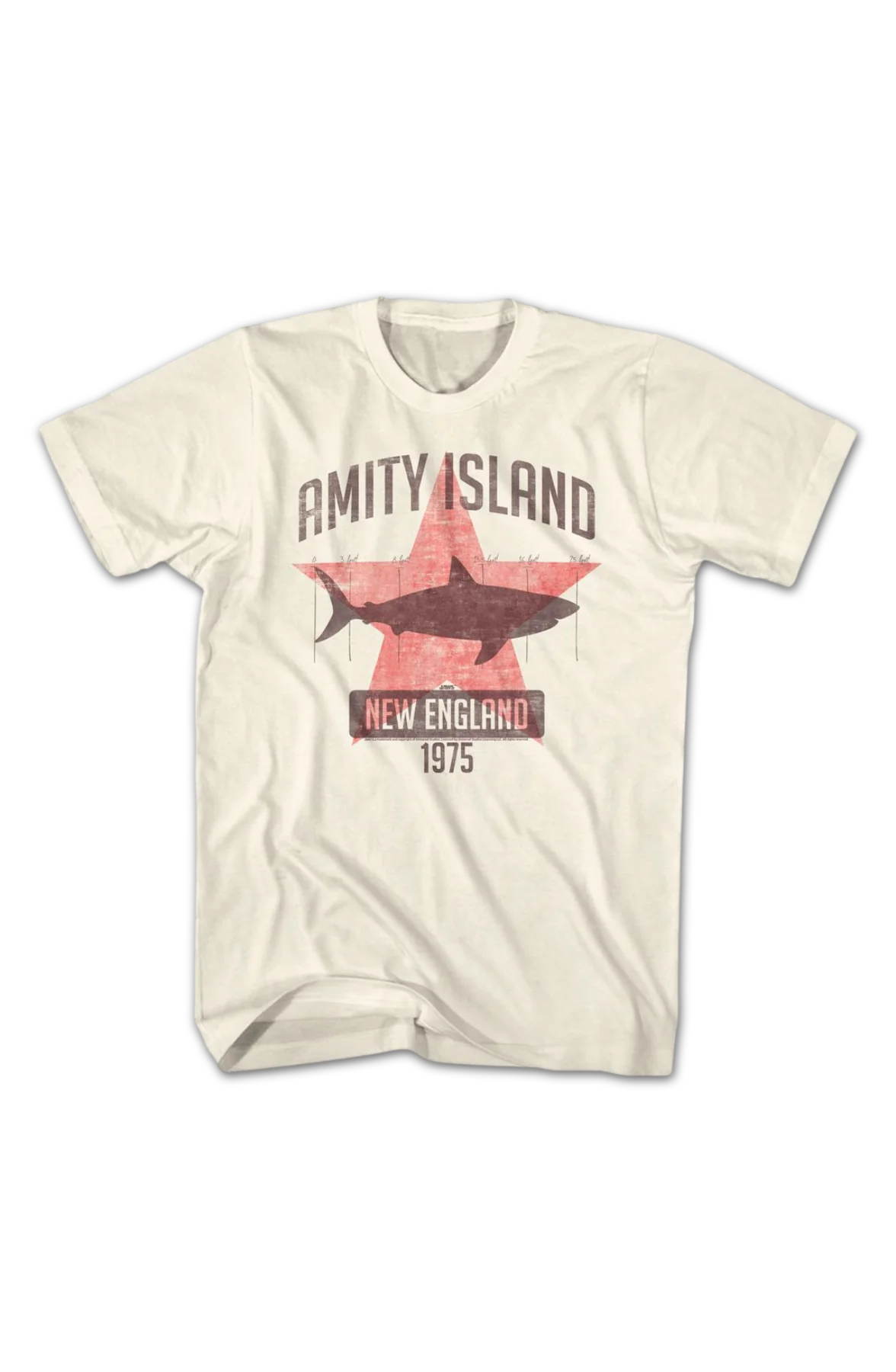 Amity Island Shark Star Jaws T-Shirt - Image 2