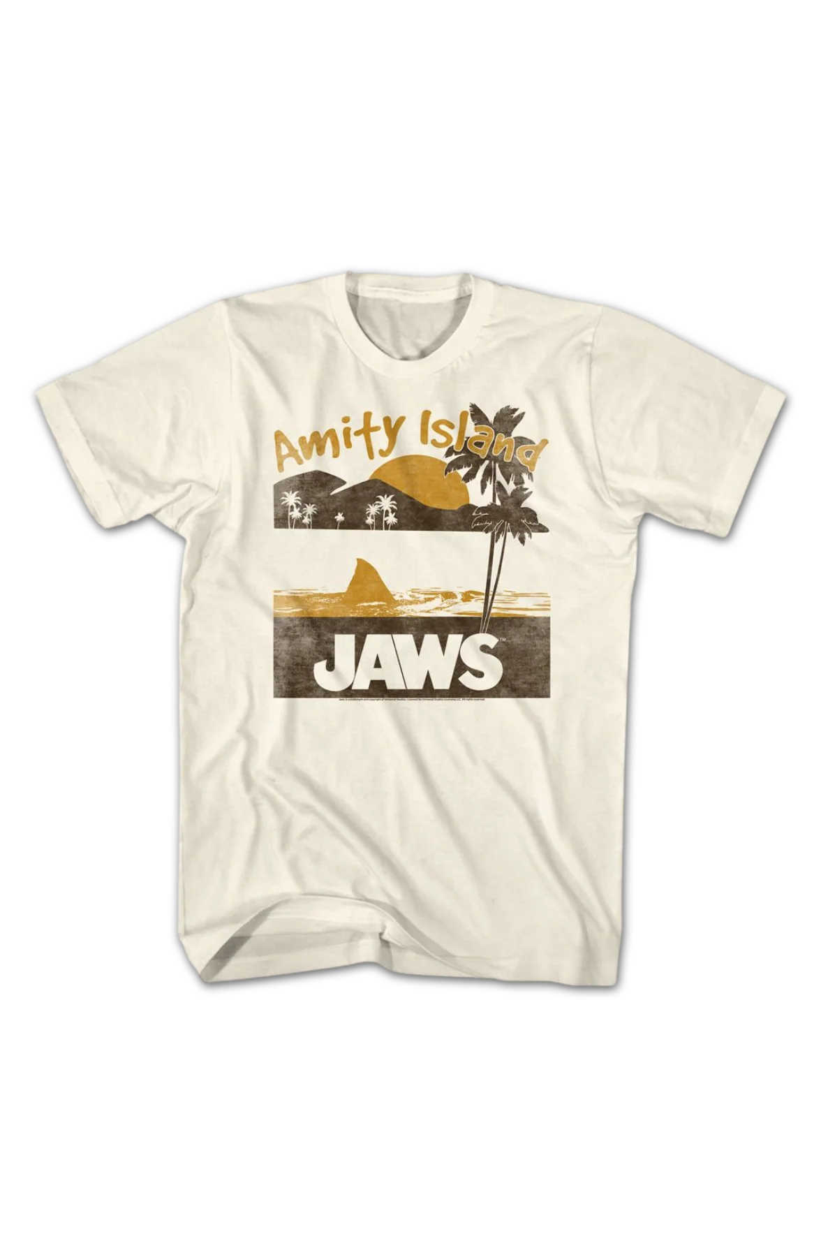 Amity Island Tropical Sunset Jaws T-Shirt - Image 2