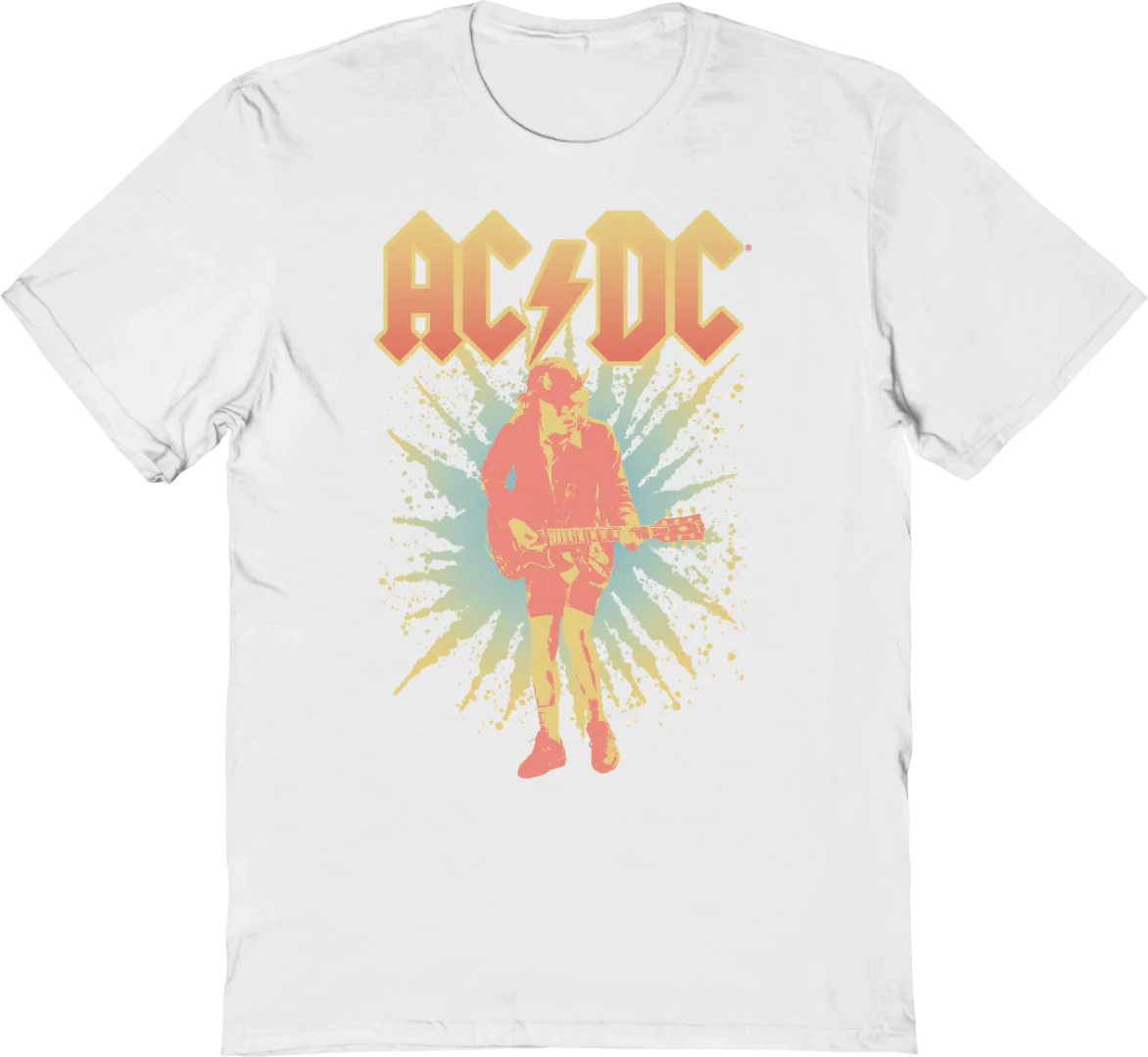 Angus Young Burst Photo ACDC T-Shirt