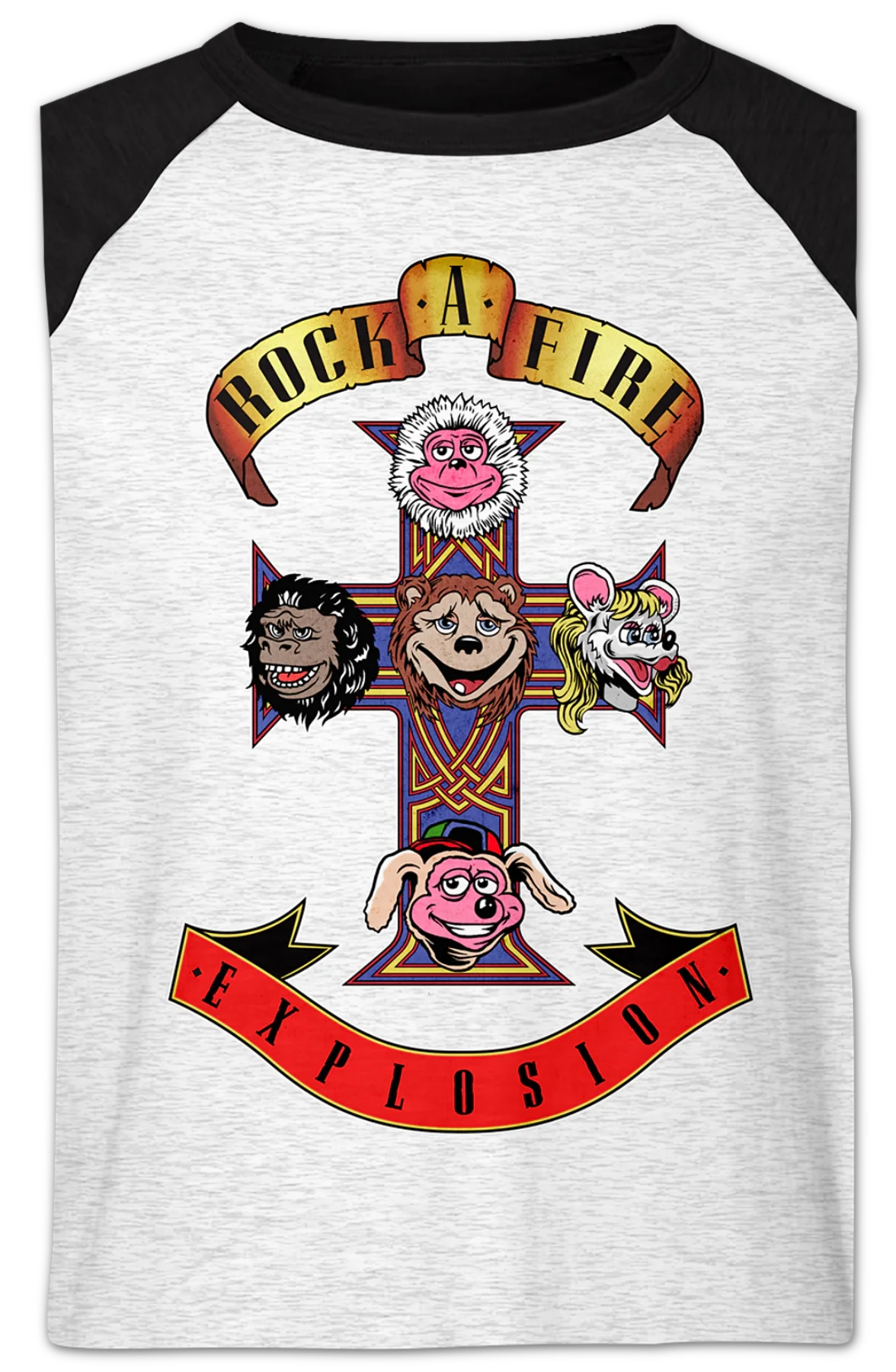 Appetite Rock-afire Explosion Raglan Baseball Shirt - Image 2