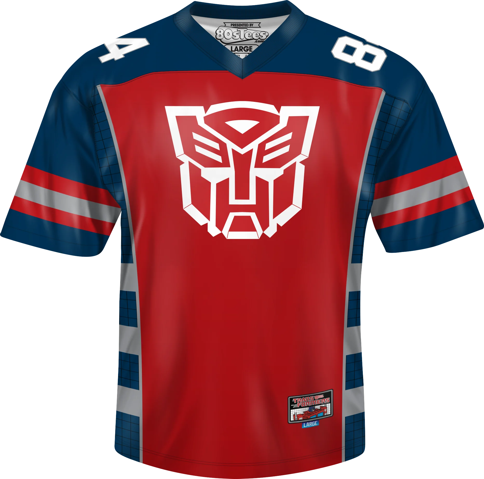 Autobots Optimus Prime Transformers Football Jersey