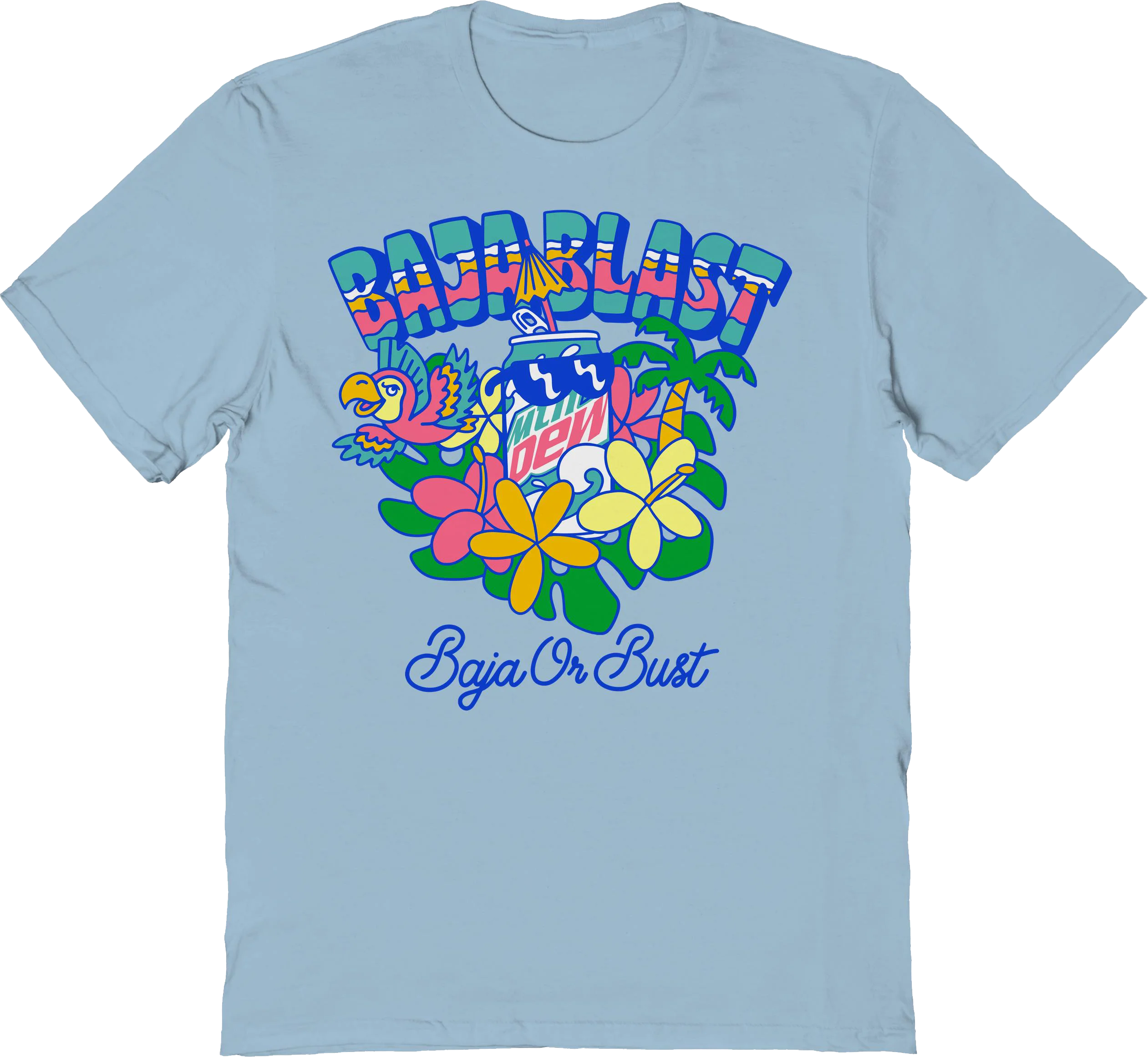 Baja Or Bust Mountain Dew T-Shirt
