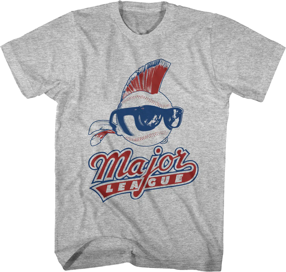 Baseball Mohawk Vintage Logo Major League T-Shirt