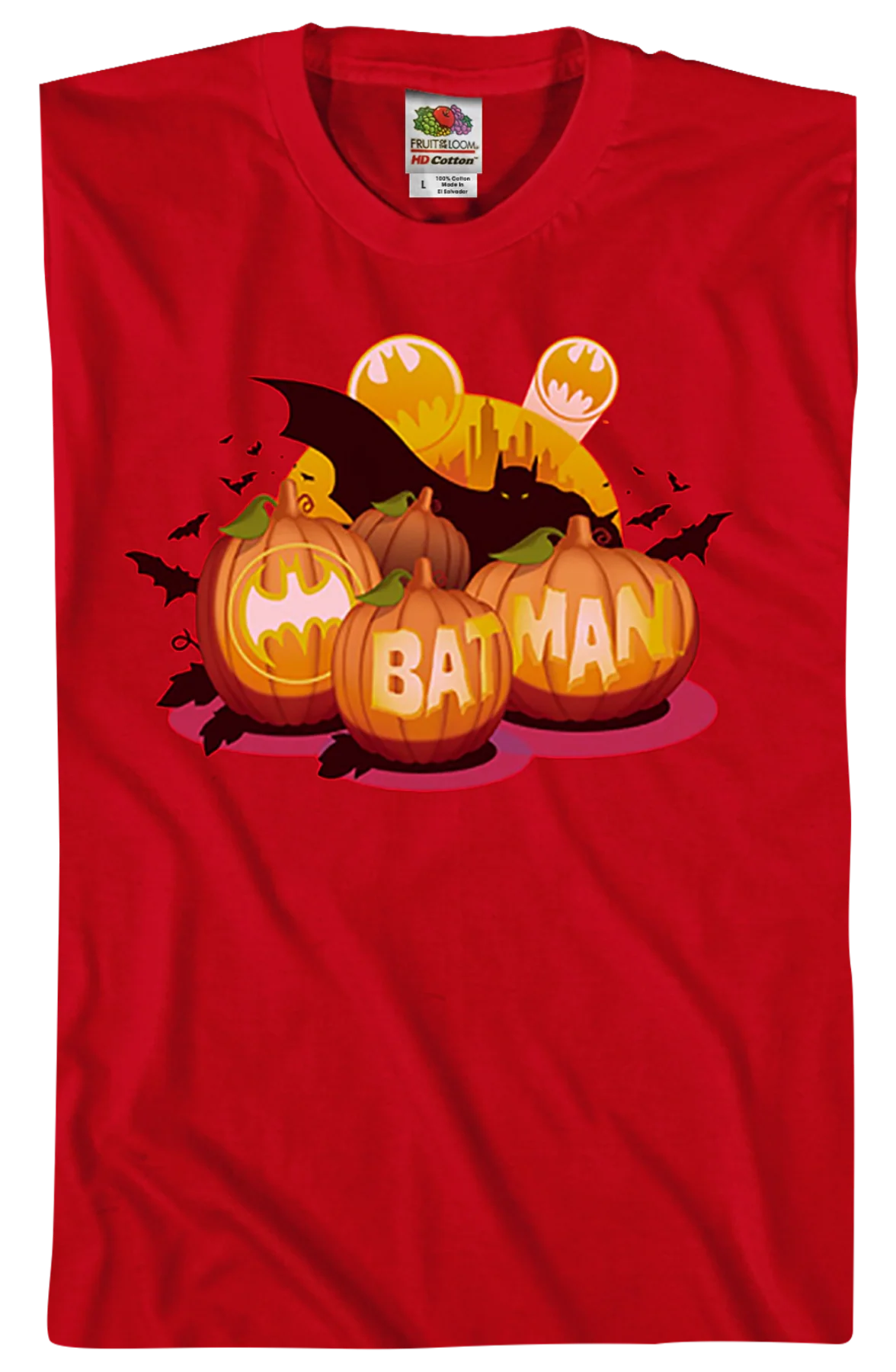 Batman Pumpkin Patch DC Comics T-Shirt - Image 2