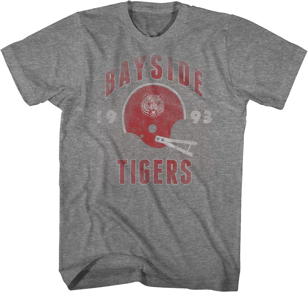 Bayside Tigers Football Helmet Saved By The Bell T-Shirt