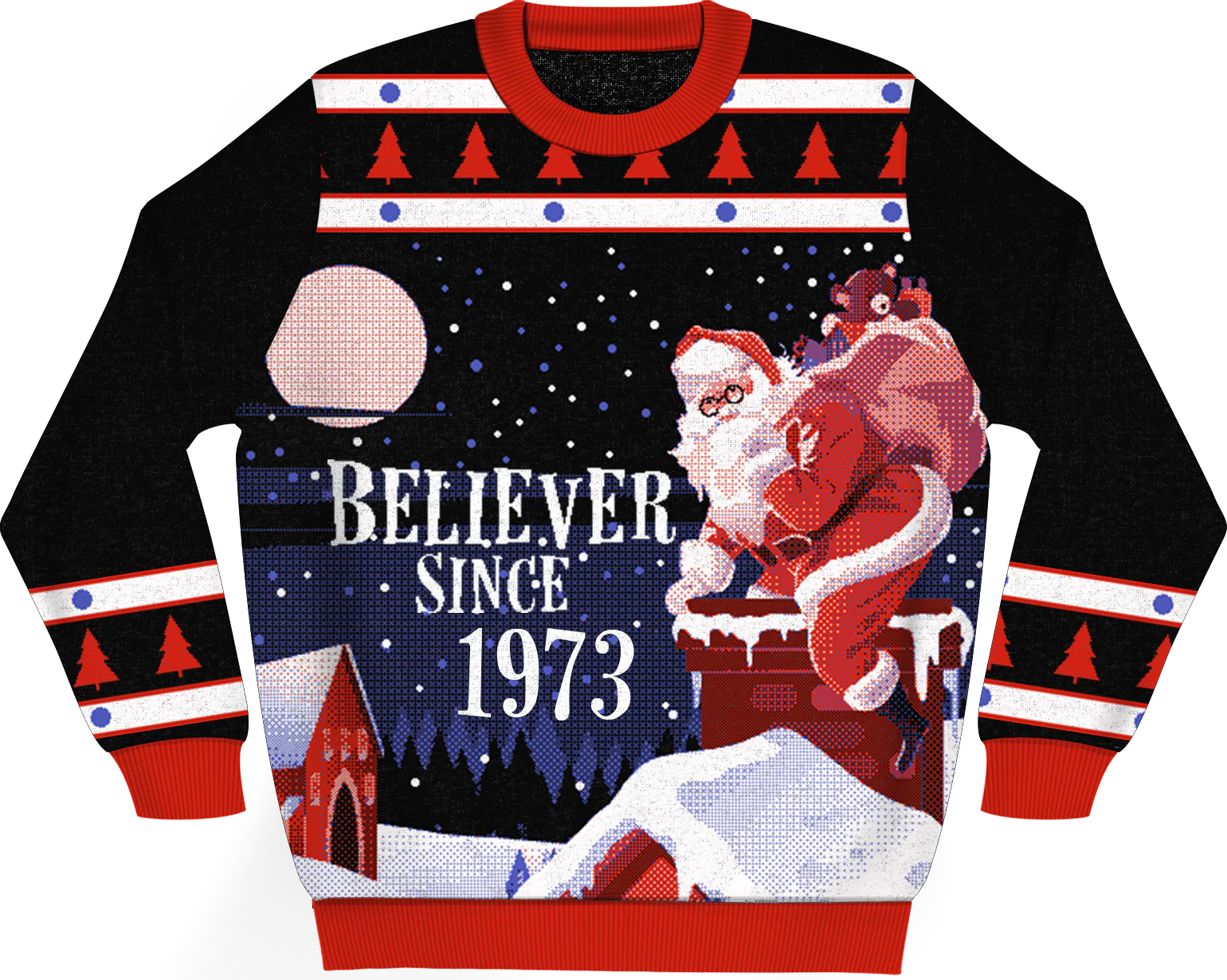 Believer Since 1973 Knitted Christmas Sweater