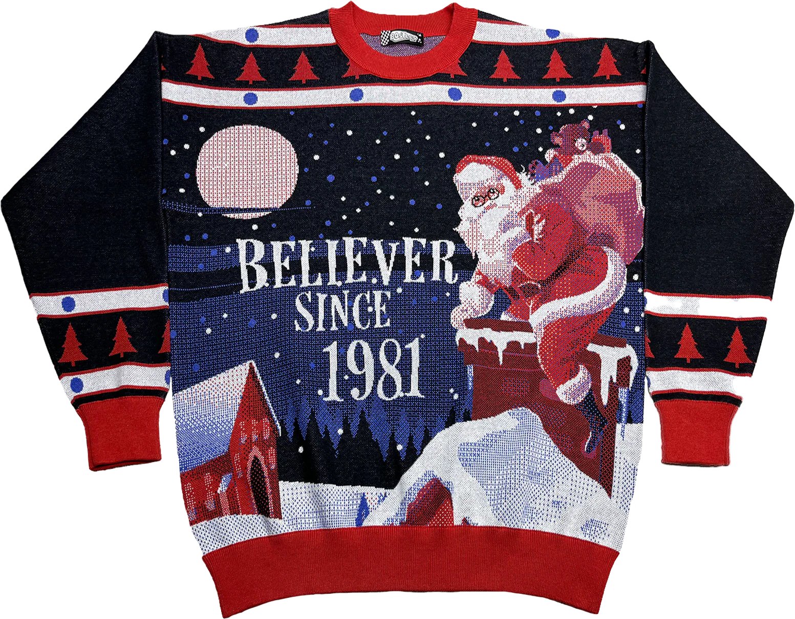 Believer Since 1981 Knitted Christmas Sweater
