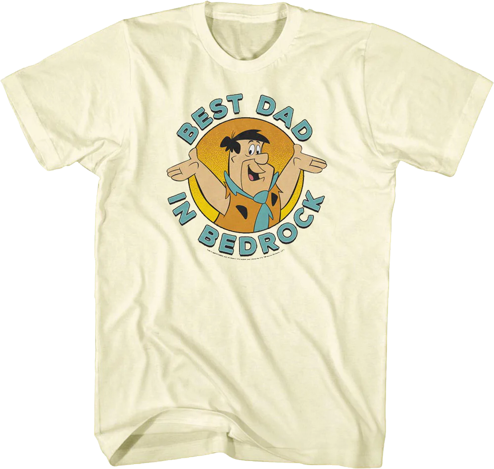 Best Dad In Bedrock Flintstones T-Shirt