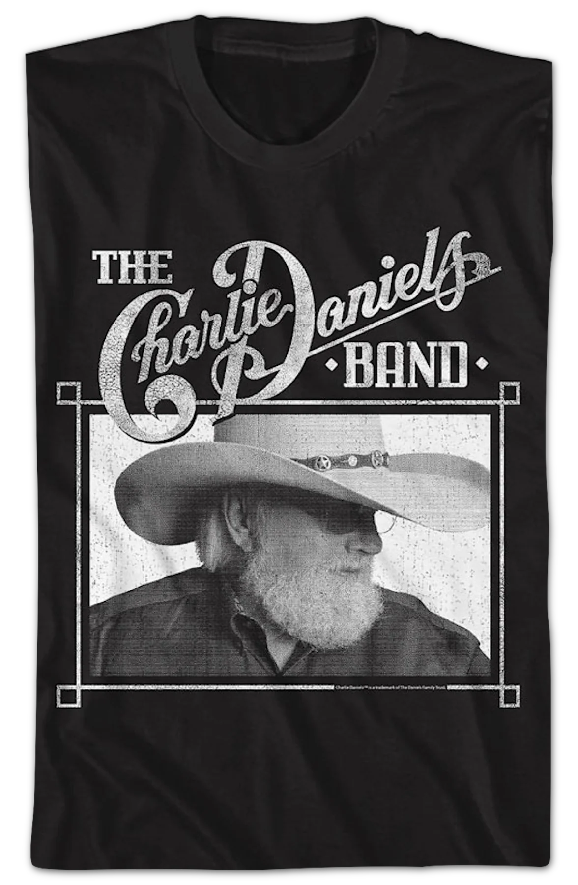 Black And White Photo Charlie Daniels Band T-Shirt - Image 2