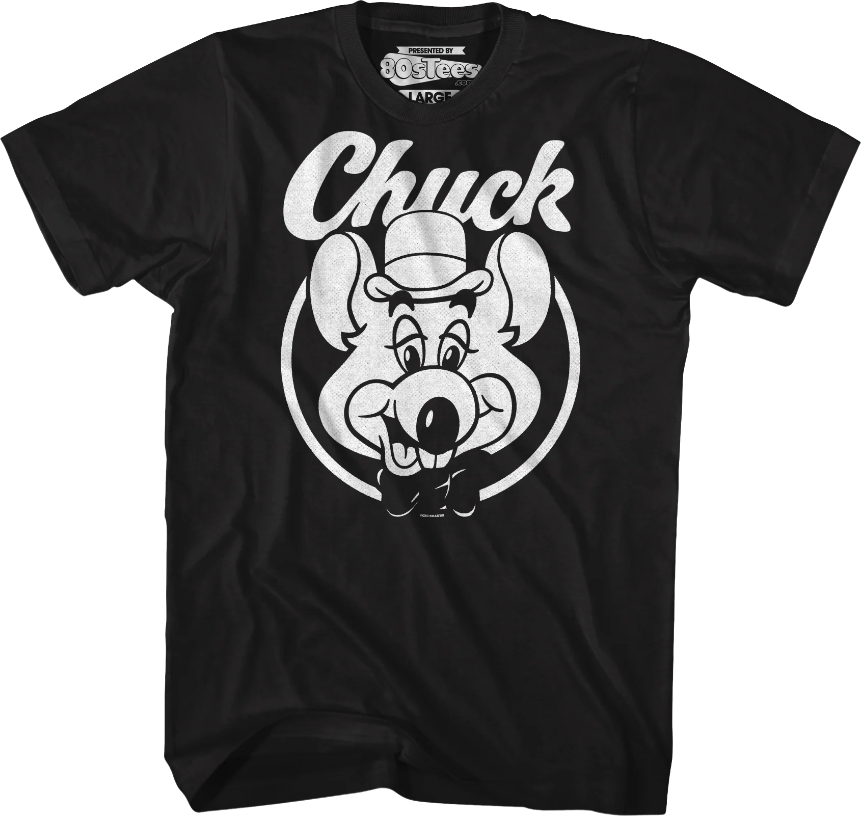 Black & White Circle Chuck E. Cheese T-Shirt