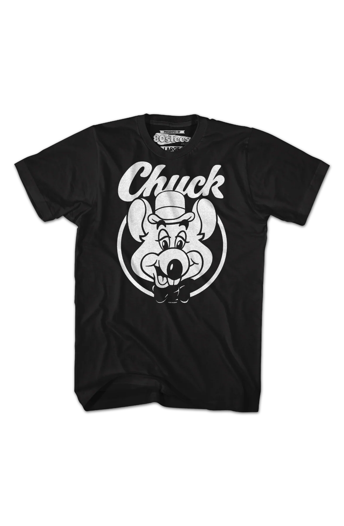 Black & White Circle Chuck E. Cheese T-Shirt - Image 2