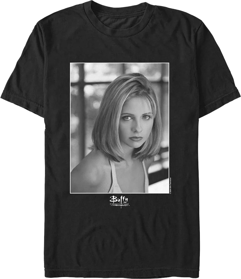 Black & White Photo Buffy The Vampire Slayer T-Shirt