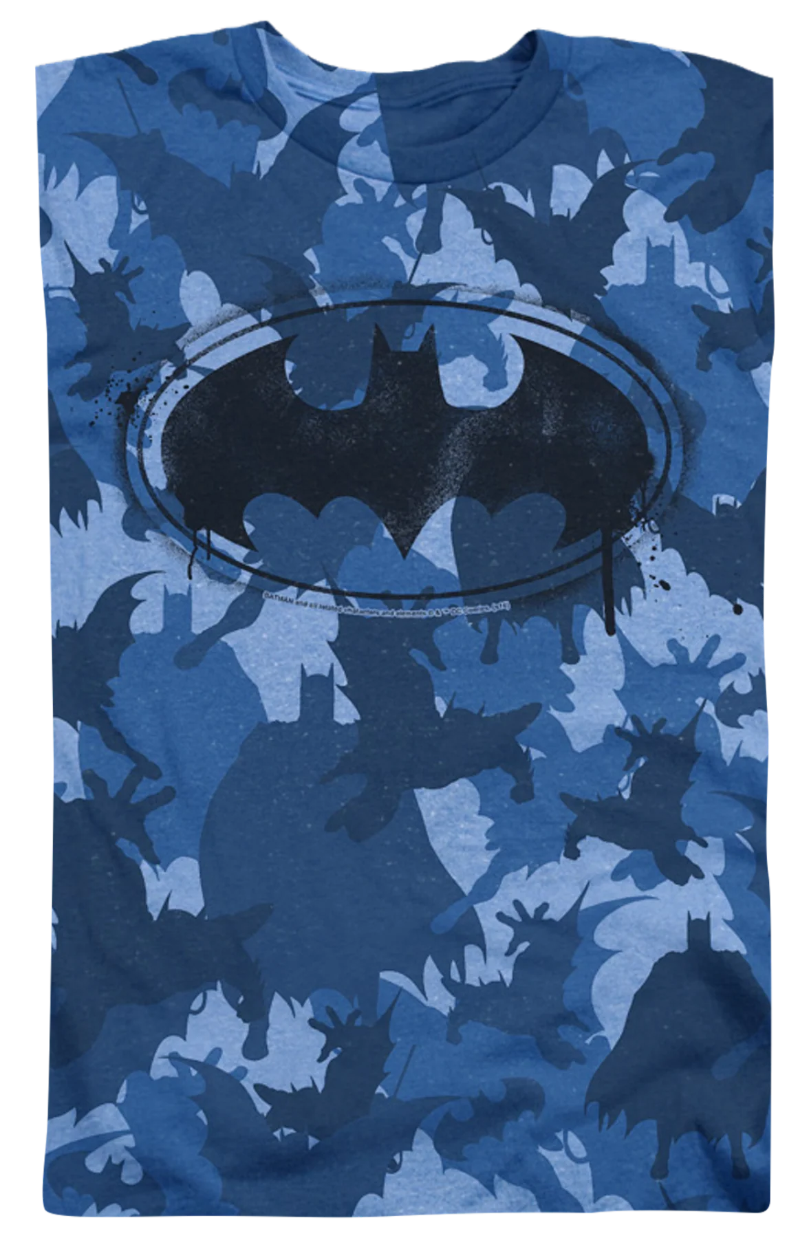Blue Camo Batman T-Shirt - Image 2