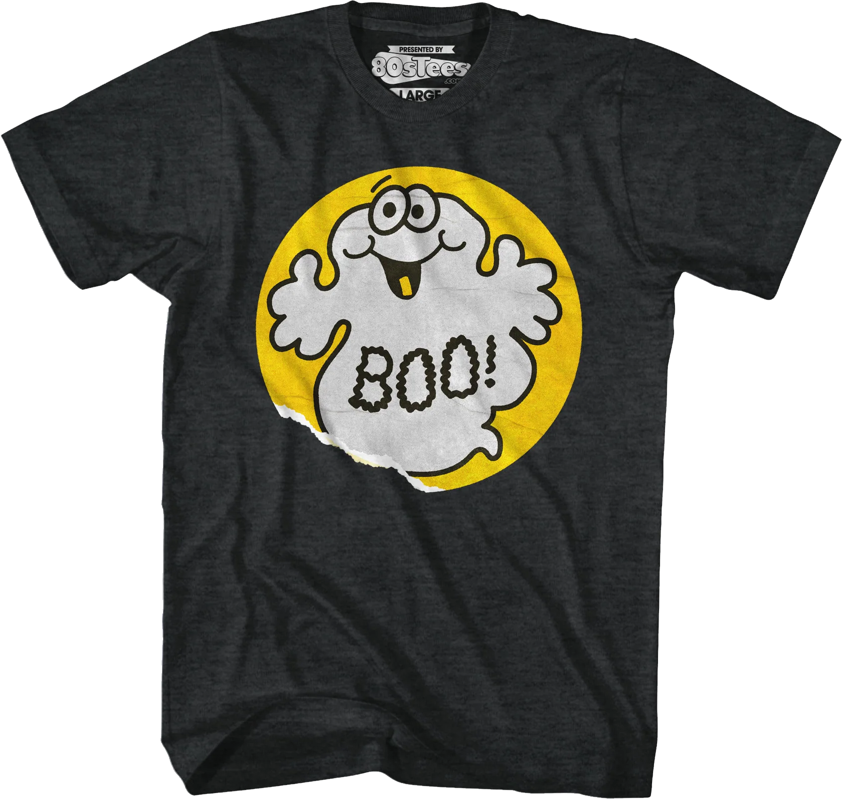 Boo Ghost Scratch & Sniff Sticker T-Shirt