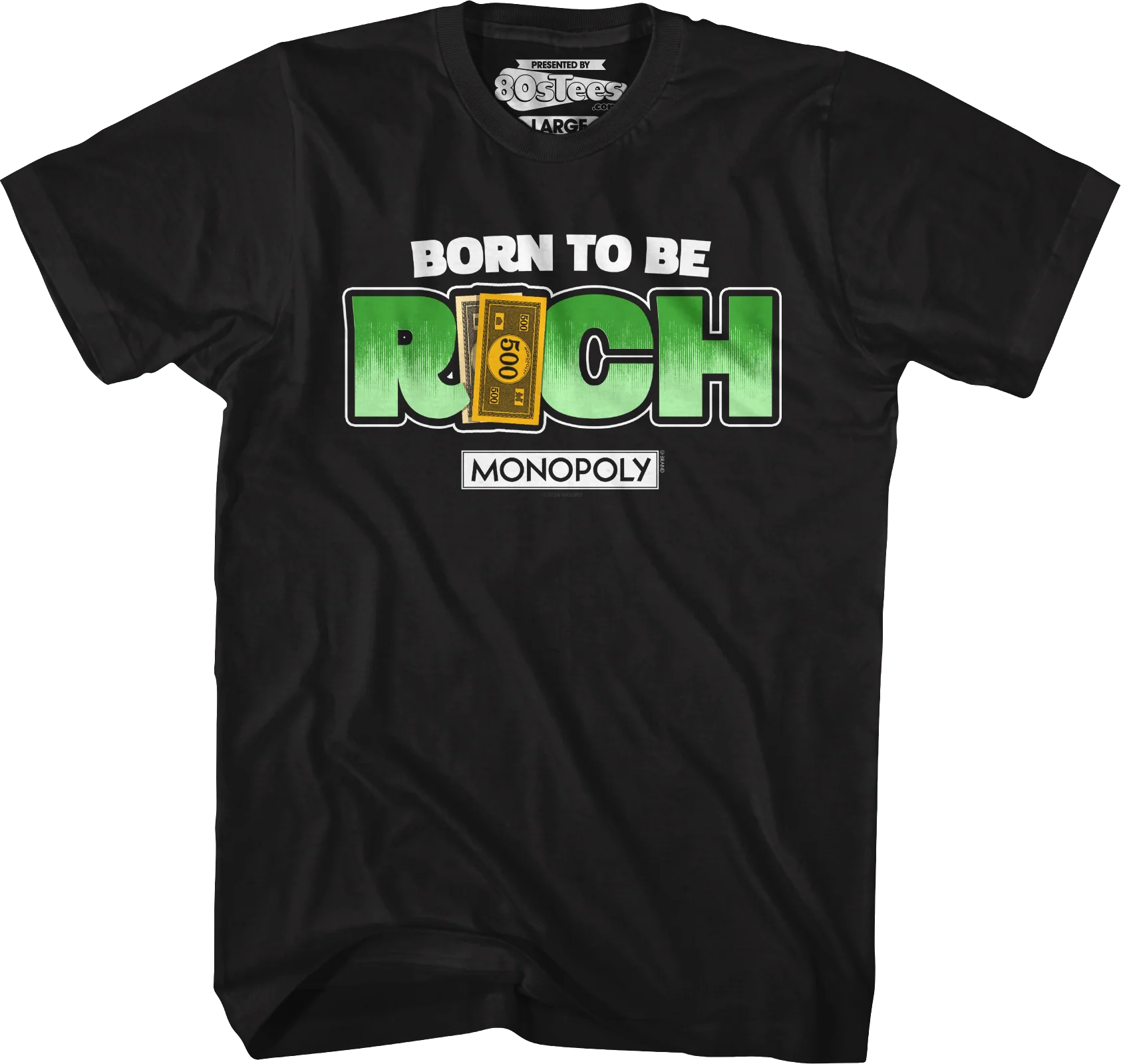 Born To Be Rich Monopoly T-Shirt - Image 13