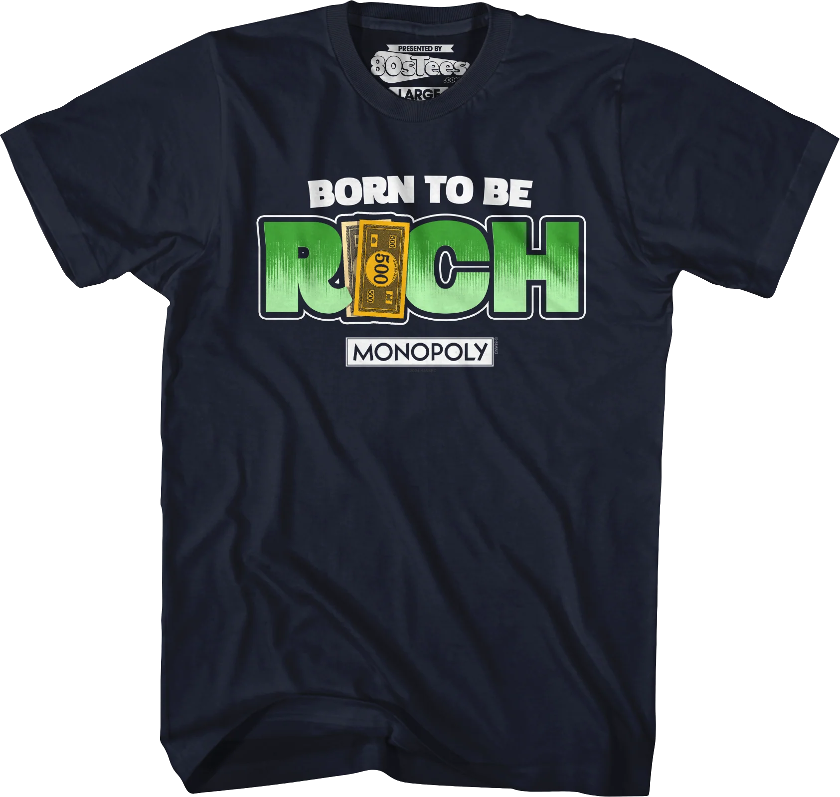 Born To Be Rich Monopoly T-Shirt - Image 31