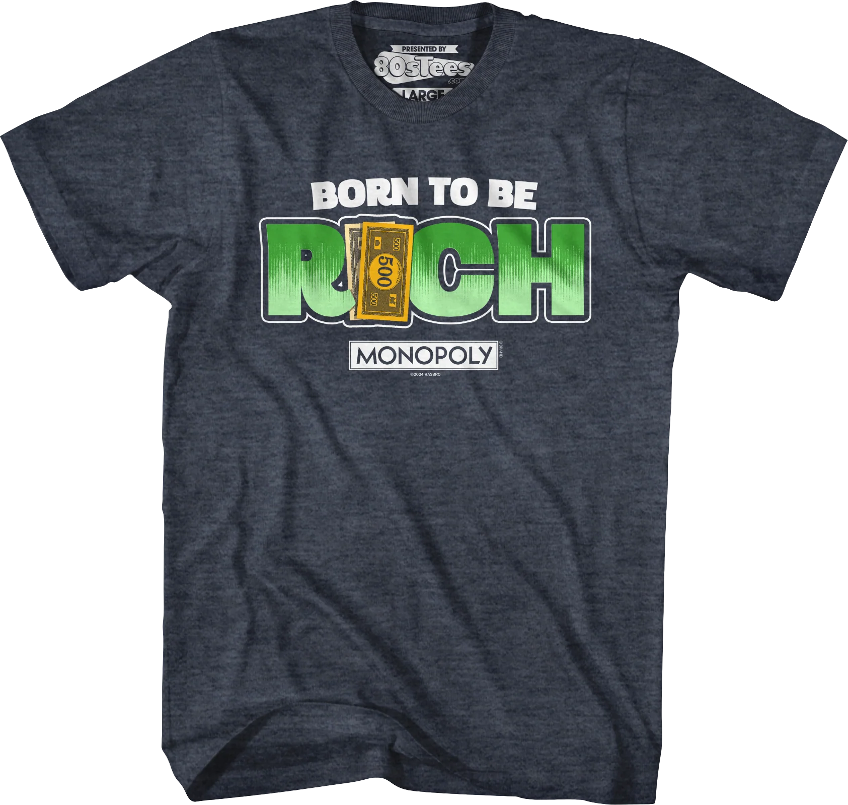 Born To Be Rich Monopoly T-Shirt - Image 39