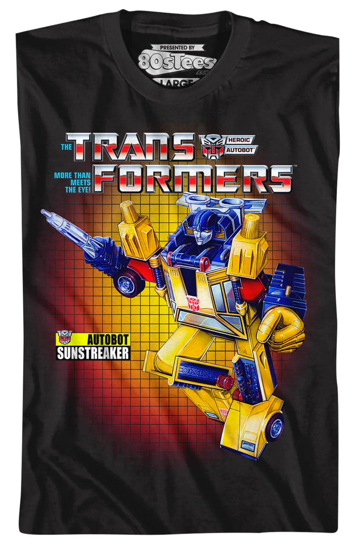 Box Art Sunstreaker Transformers T-Shirt - Image 2
