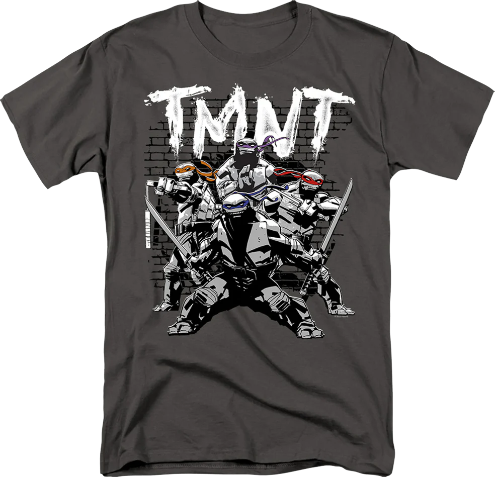 Brick Wall Pose Teenage Mutant Ninja Turtles T-Shirt