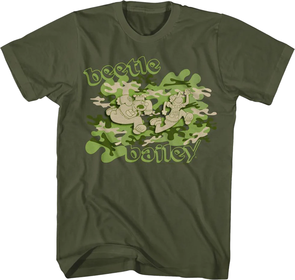 Camouflage Beetle Bailey T-Shirt