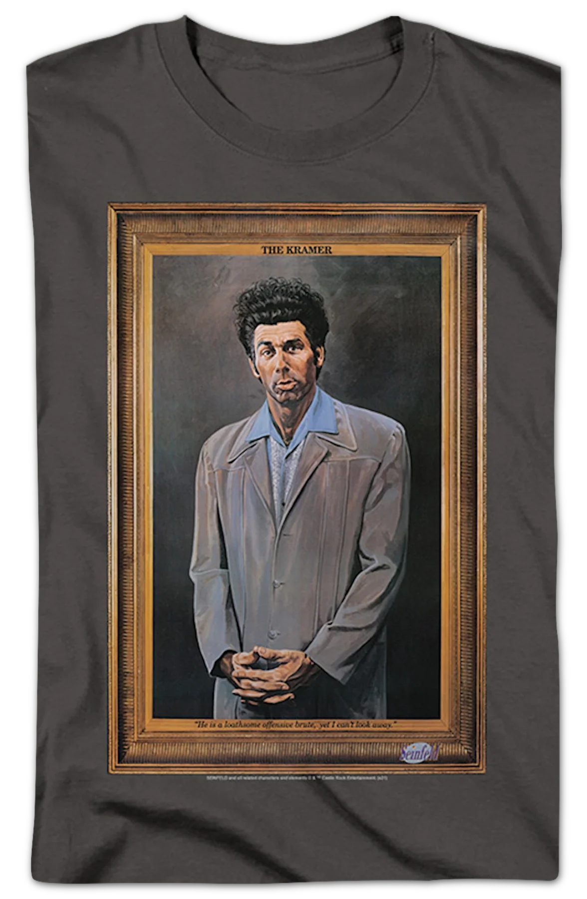 Charcoal Kramer Painting Seinfeld T-Shirt - Image 2