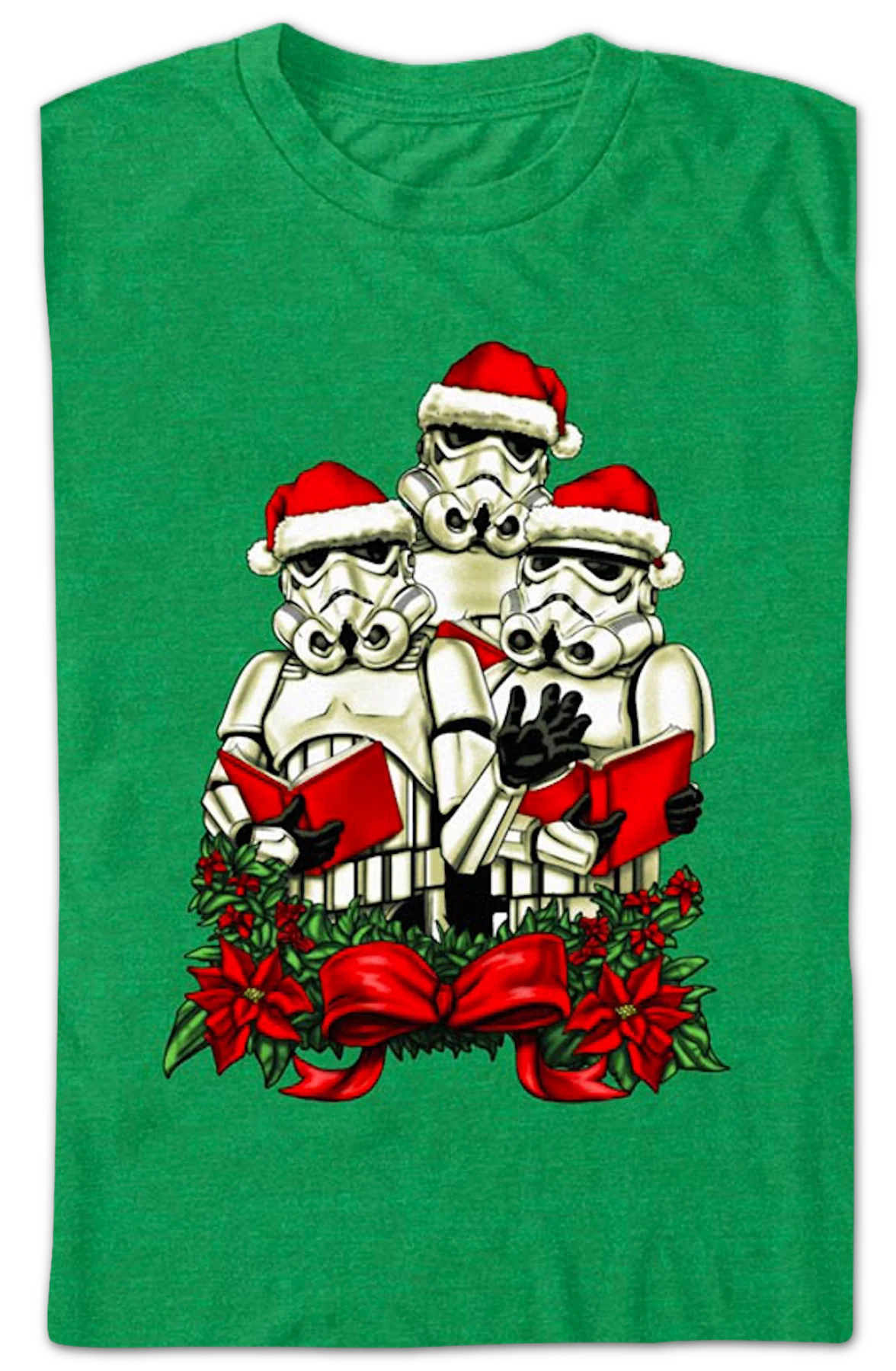 Christmas Caroling Stormertroopers Star Wars T-Shirt - Image 2