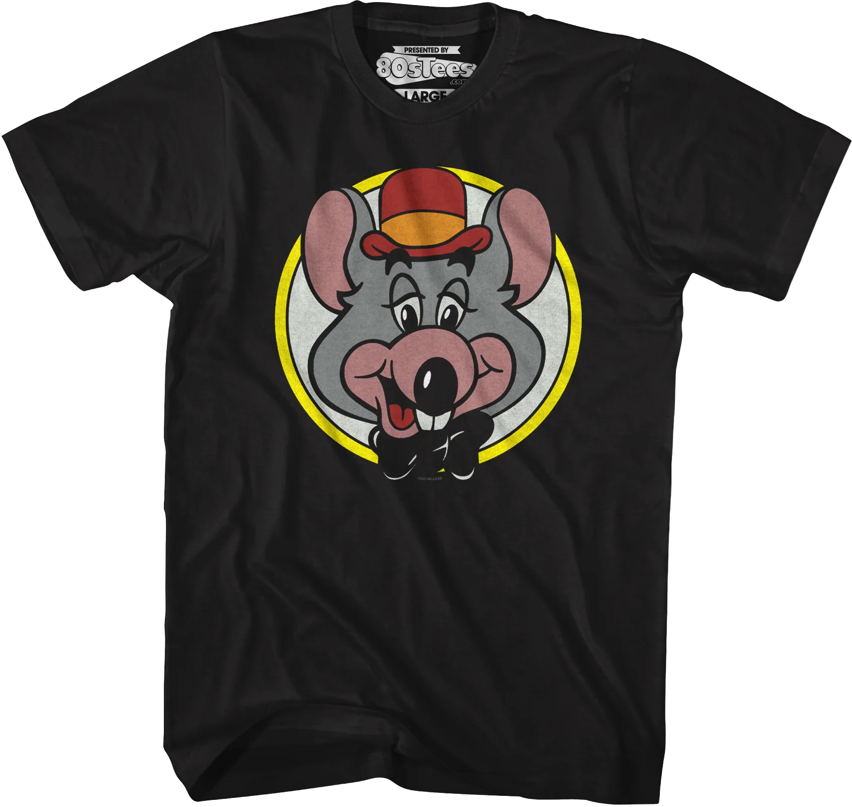 Close Up Circle Chuck E. Cheese T-Shirt