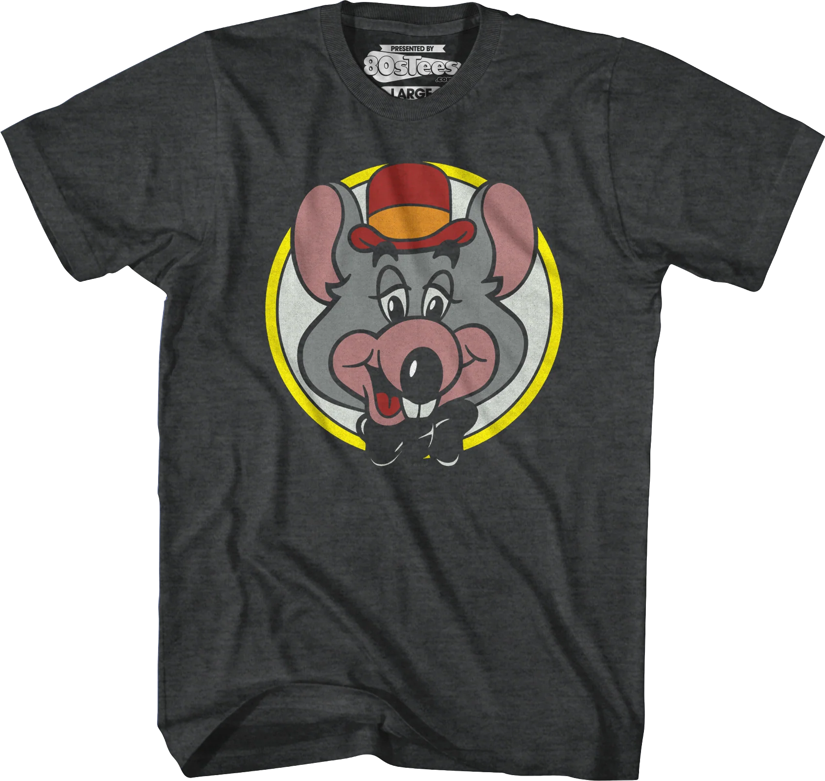 Close Up Circle Chuck E. Cheese T-Shirt - Image 5