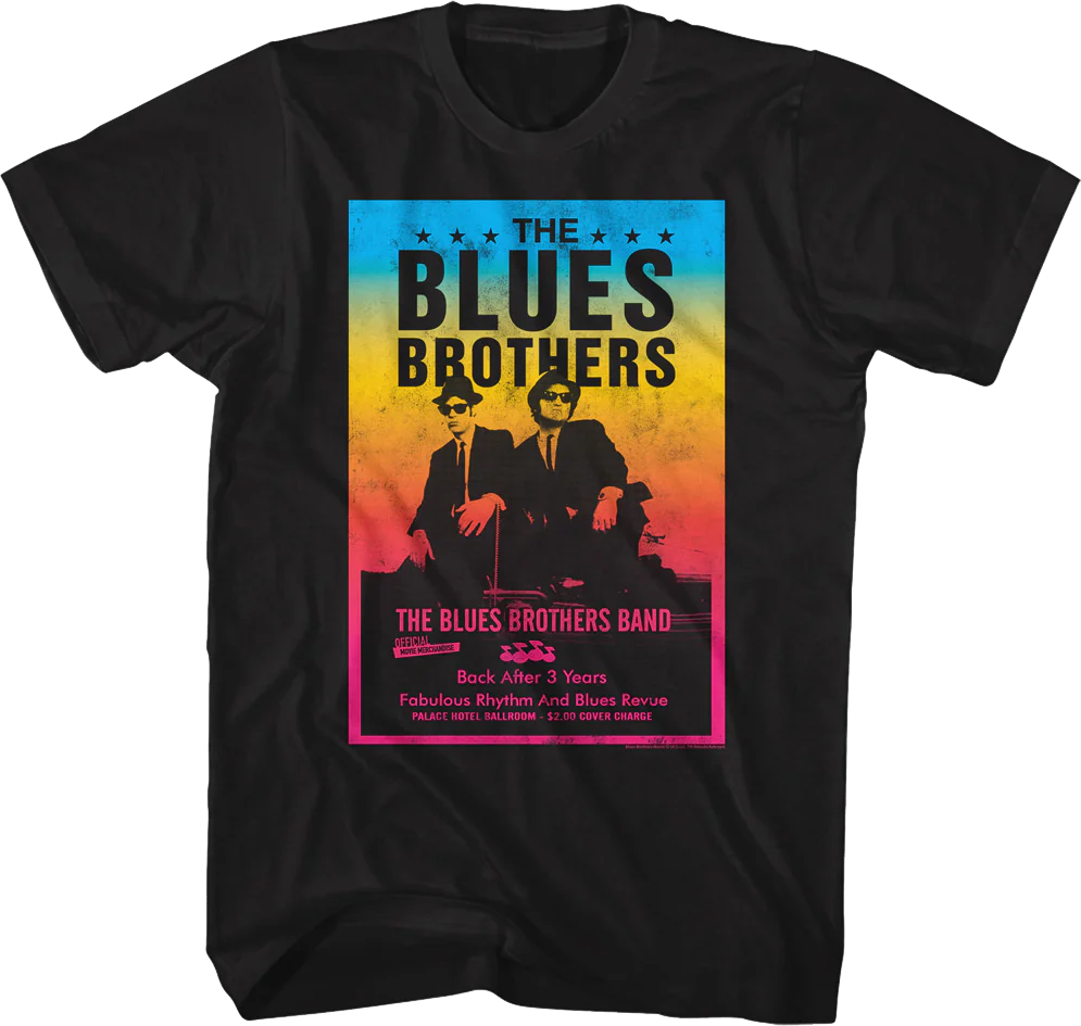 Colorful Poster Blues Brothers T-Shirt