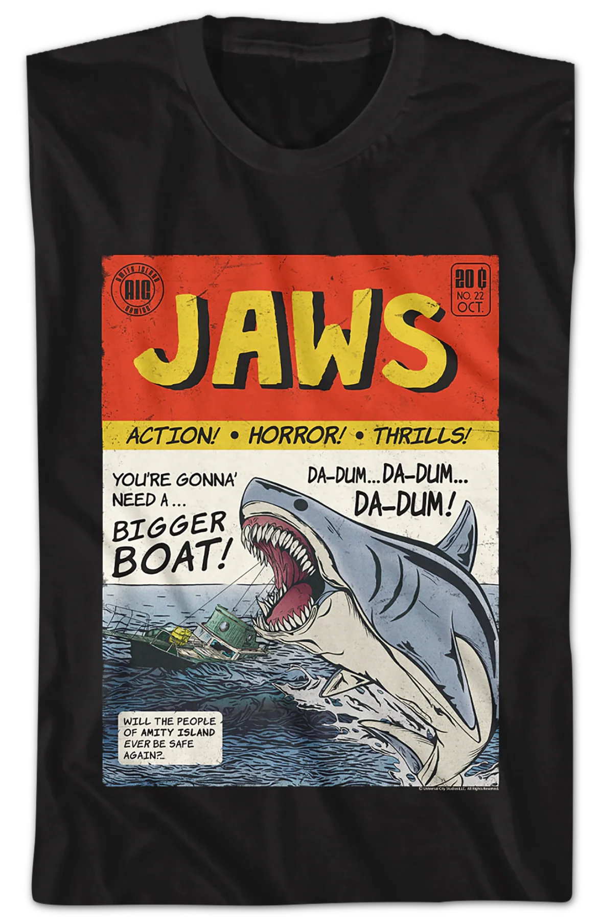 Comic Book Jaws T-Shirt - Image 2