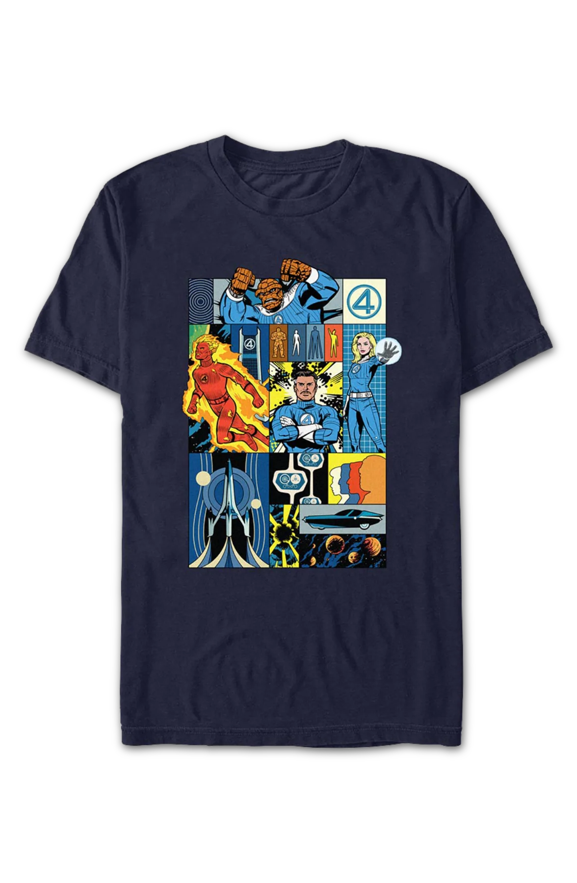 Comic Panels Fantastic Four T-Shirt - Image 2