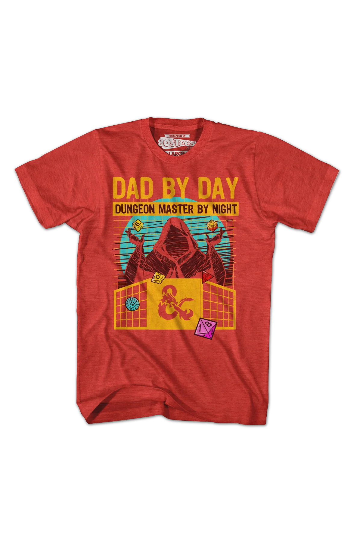 Dad By Day Dungeon Master By Night Dungeons & Dragons T-Shirt - Image 2