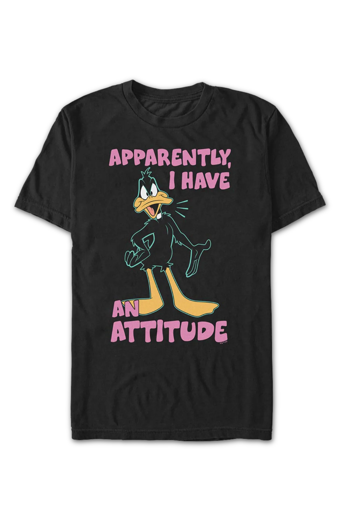 Daffy Duck Apparently I Have An Attitude Looney Tunes T-Shirt - Image 2