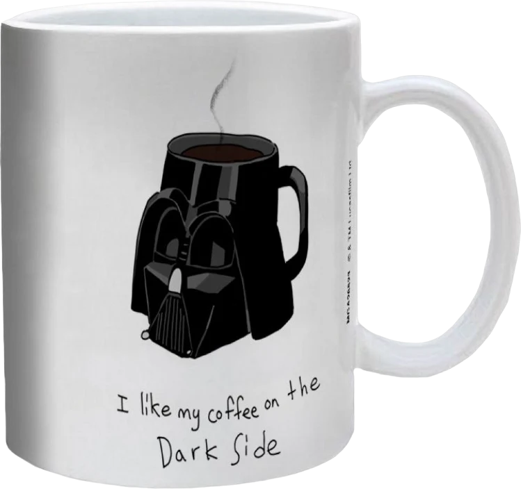 Darth Vader I Like My Coffee On The Dark Side Star Wars Ceramic Mug - Image 3