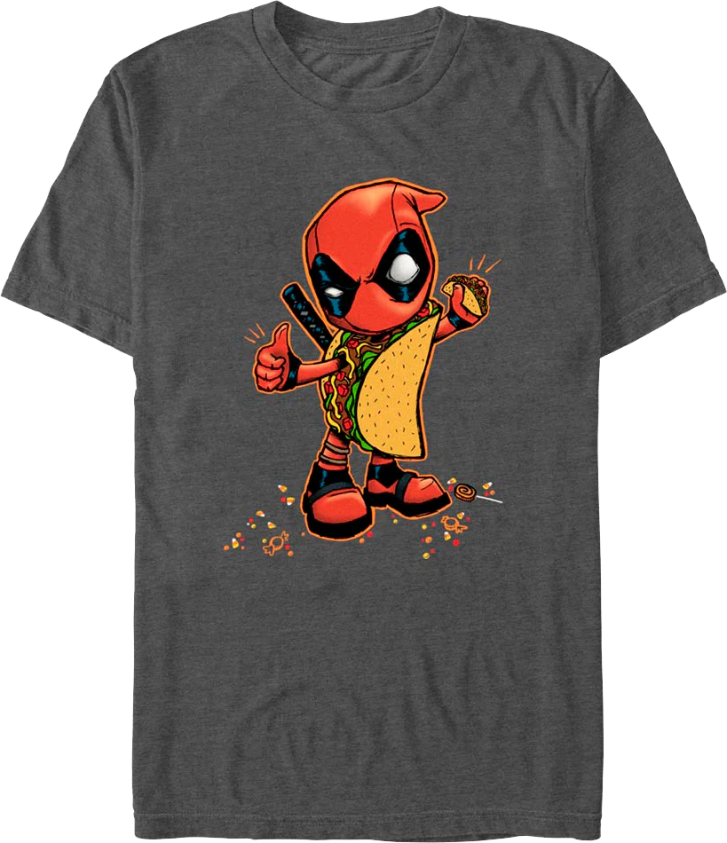 Deadpool Taco Costume Marvel Comics T-Shirt
