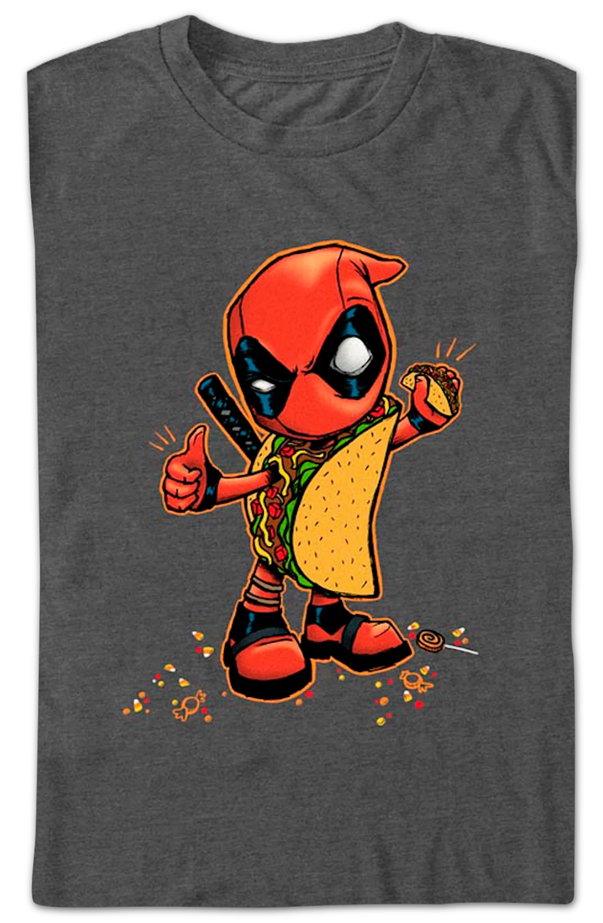 Deadpool Taco Costume Marvel Comics T-Shirt - Image 2