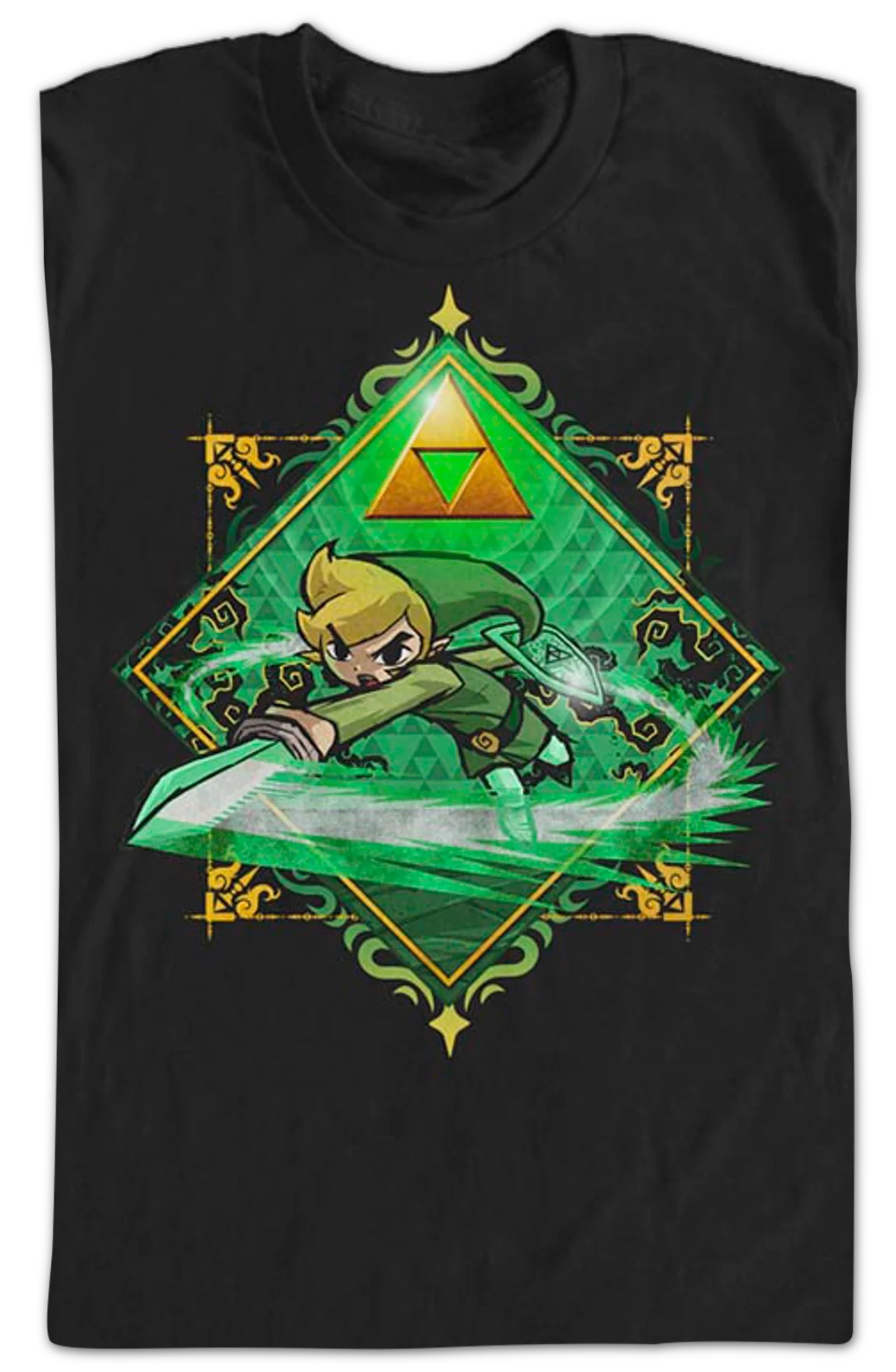 Diamond Master Sword Legend of Zelda Nintendo T-Shirt - Image 2