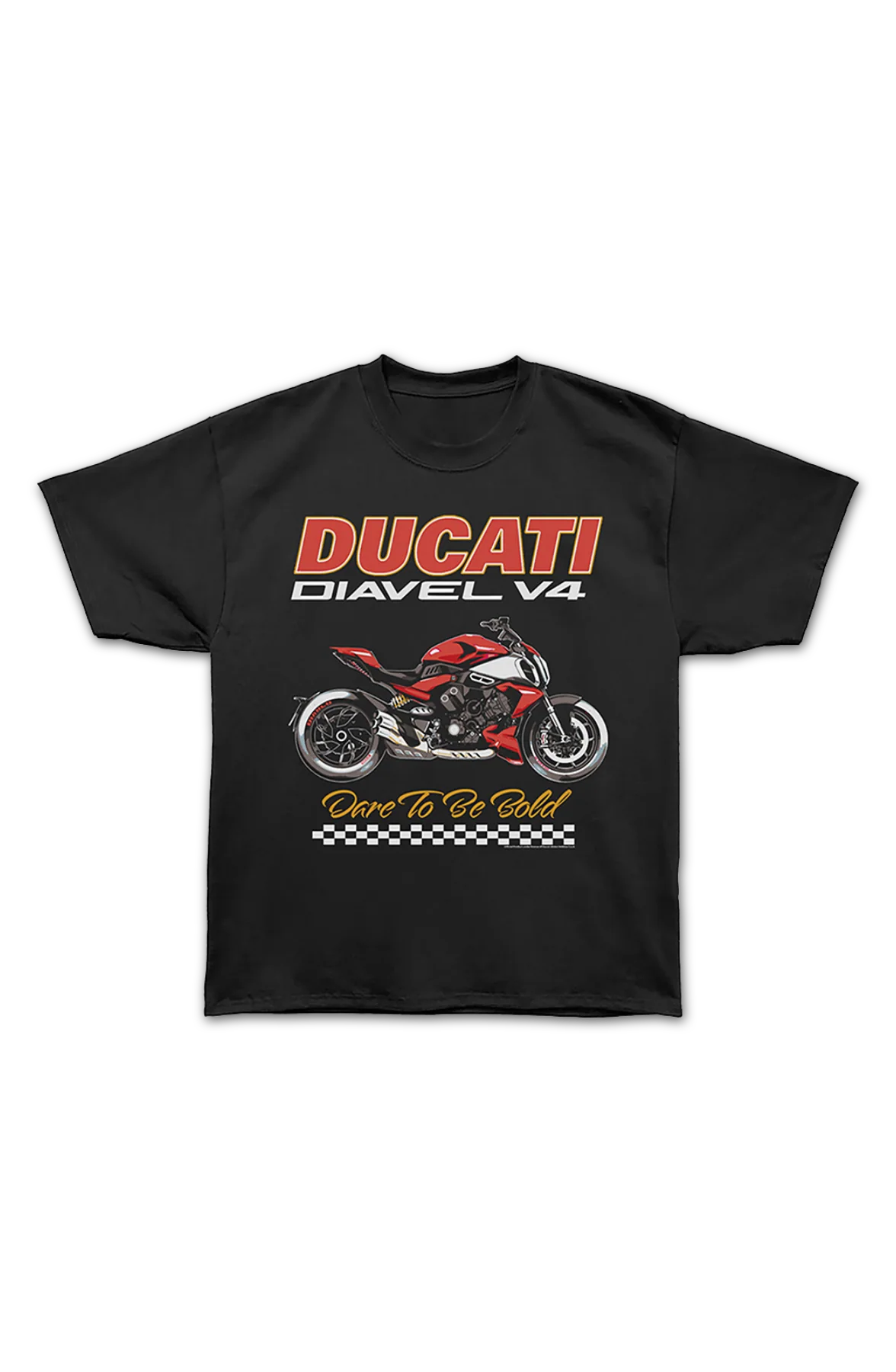 Diavel V4 Dare To Be Bold Ducati Oversized T-Shirt - Image 2