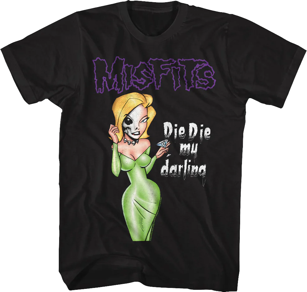 Die Die My Darling Illustration Misfits T-Shirt