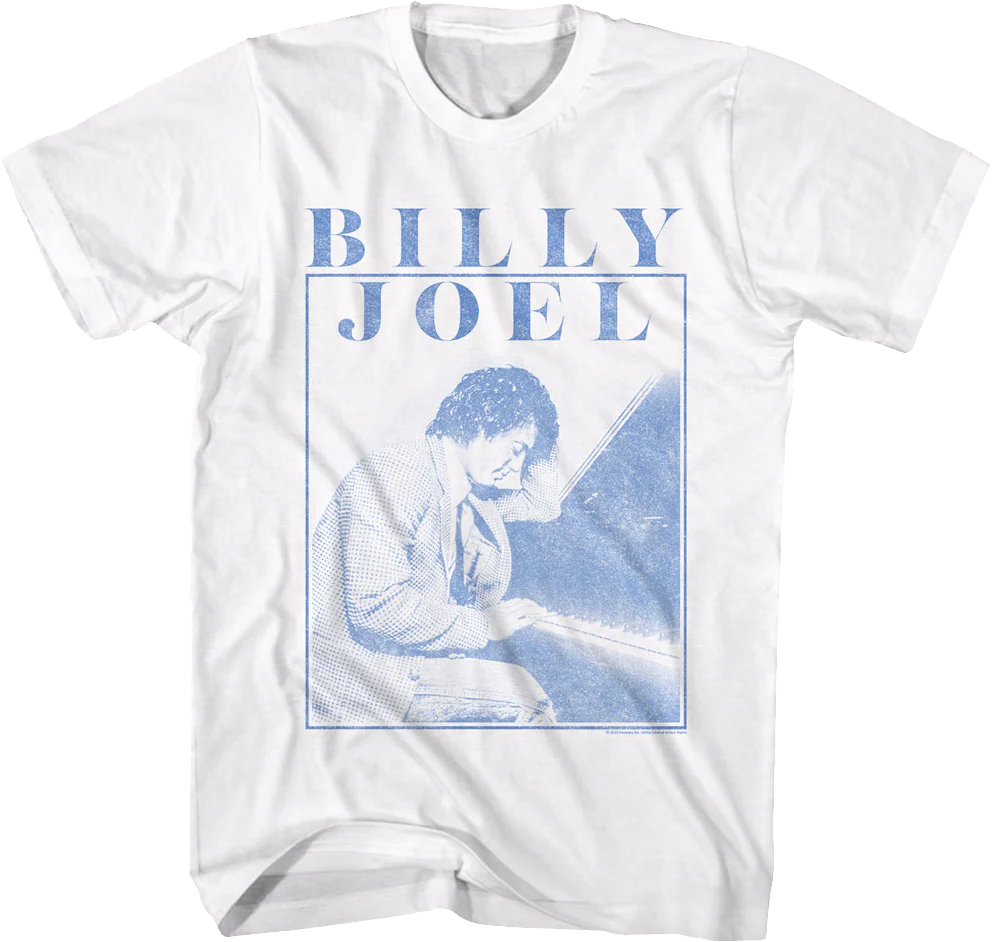 Distressed Piano Man Billy Joel T-Shirt