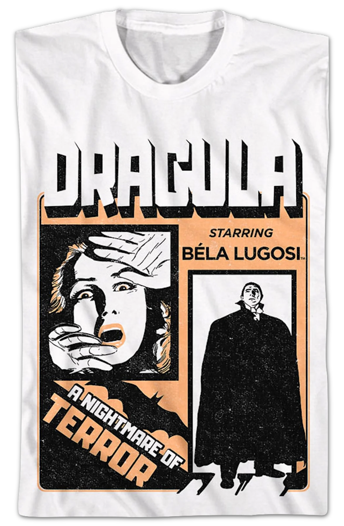 Dracula A Nightmare Of Terror Bela Lugosi T-Shirt - Image 2