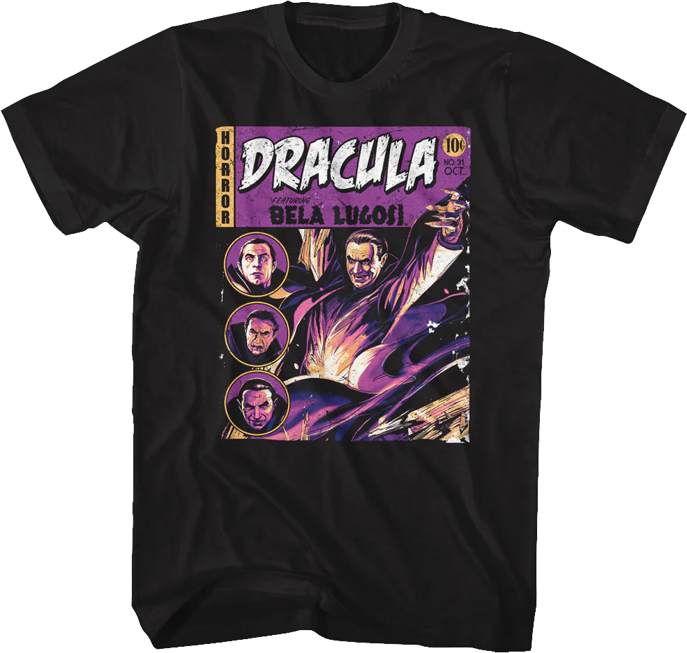 Dracula Comic Book Cover Bela Lugosi T-Shirt