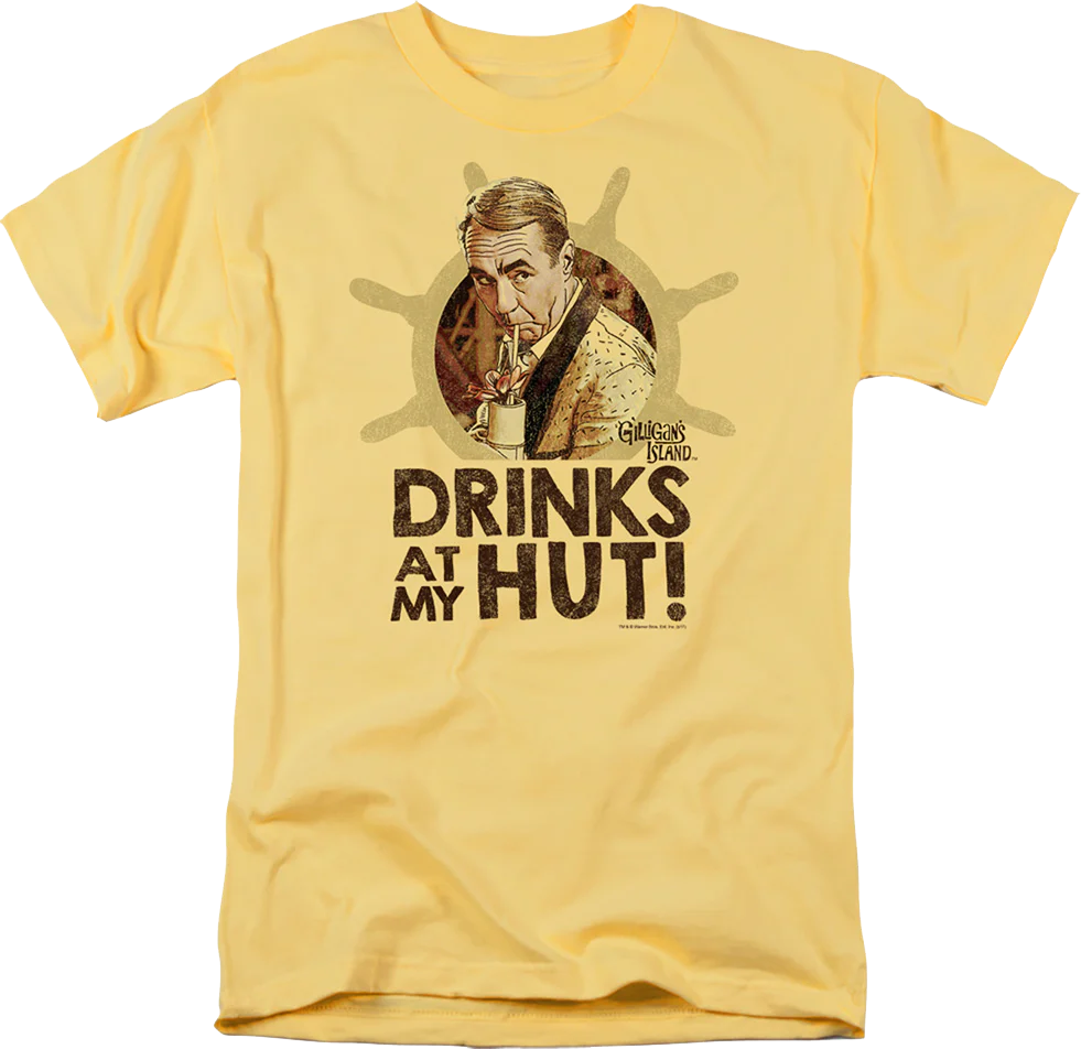 Drinks At My Hut Gilligan's Island T-Shirt